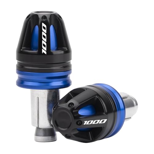 Motorcycle Handlebar End Caps For GSX-R 1000 2001-2025 GSX-R 1000R 2017-2025 7/8” Bars 17mm Diameter CNC Handlebars (See details below) gsx-r 1000 1000r Accessories (Blue) - color: Blue
