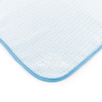 The Rag Company Dry Me A River, Professional Korean 70/30 Blend Microfiber Waffle-Weave Drying & Detailing Towels, Soft Suede Edges, 390 GSM, 16x24 Inches, Light Blue, 3-Pack - color: Light Blue, size: 16in x 24in