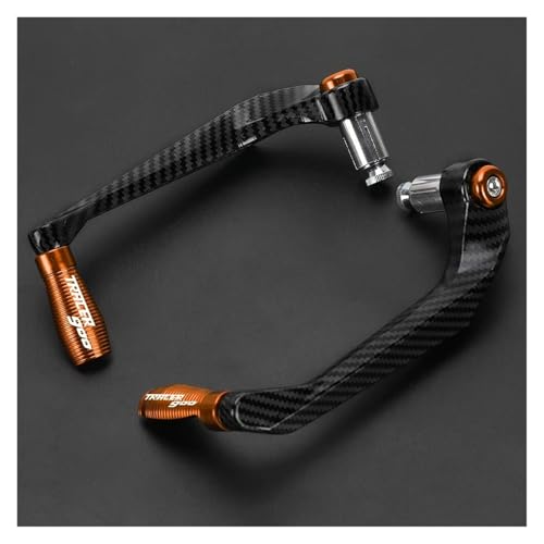 For TRACER900 Tracer 900 900gt 2018-2024 2022 Motorcycle Accessories Handlebar Grips Guard Brake Clutch Levers Protector(Orange) - color: Orange