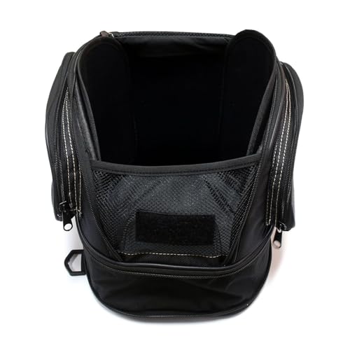 MZS Motorcycle Tail Bag, 26L Expandable Motorcycle Travel Luggage Bag, Rack Trunk Helmet Rear Seat Storage Compatible with Sportster Road King Electra Street Glide Softail Dyna Rebel Vulcan Shadow - size: 26L