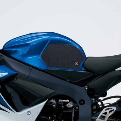 New 2026 for GSXR600 GSXR750 GSX-R GSXR 600 750 2011-2024 2025 Motorcycle Side Fuel Tank pad Tank Pads Protector Stickers Decal Gas Knee Grip Traction Pad Tankpad (One Set) Black