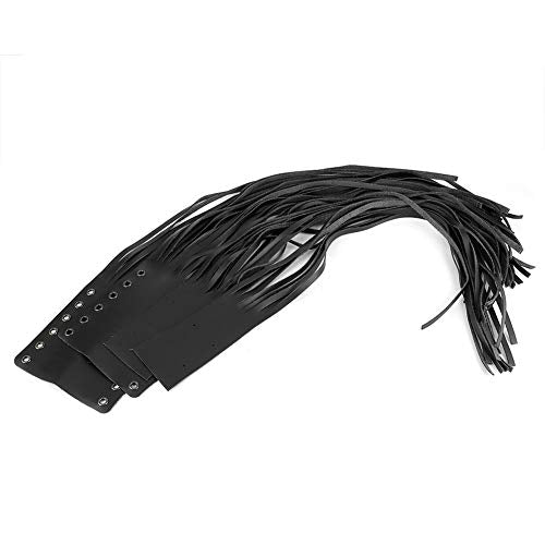 Qiilu Motorcycle Clutch Tassels, Universal Hand Grips Tassel Fringe Wrap Cover Motorcycle Brake Clutch Lever Streamer 7/8in 1in Fit for (Black) - color: Black
