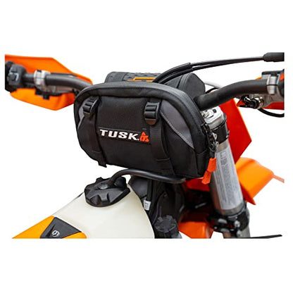 TUSK Handlebar Bag Dirt Bike/Adventure/Snow Bike/ATV/Compatible with SURRON SUR-RON/eBike/MTB/ 2.3L Capacity