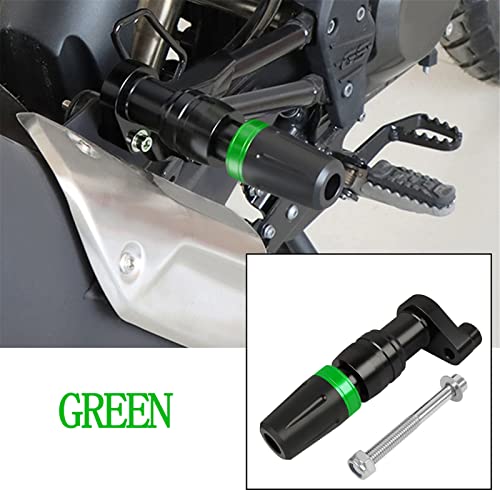 Rear Frame Slider CNC Aluminum Crash Pad Replacement for NINJA400 Z400 2018-2022 / NT1100 2022-2023 / Rebel 300 500 CMX 300 500 Motorcycle Frame Fairing Protection(Green) - color: Green