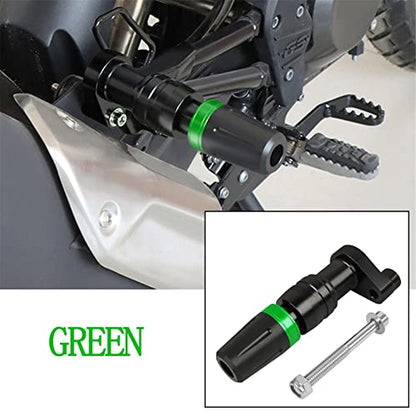 Rear Frame Slider CNC Aluminum Crash Pad Replacement for NINJA400 Z400 2018-2022 / NT1100 2022-2023 / Rebel 300 500 CMX 300 500 Motorcycle Frame Fairing Protection(Green) - color: Green