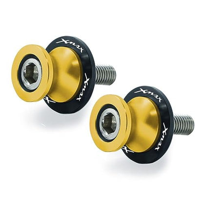 Motorcycle Swing Arm Slider Shaft Motorcycle M6 Swingarm Spools Slider Swing Arm Stand Screws Paddock For Y&AMAHA X MAX XMAX 125 200 250 300 400 X-MAX All Years(M6-5) - color: M6-5