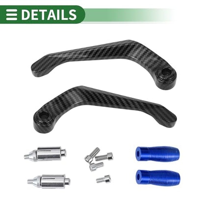 7/8" 22mm 15/16" 24mm Motorcycle Hand Grips Cover Kit Aluminum Alloy Handlebar End Grips Blue - color: Blue