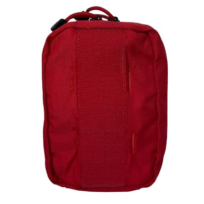 Rescue Essentials Stop the Bleed Intermediate IFAK Trauma Kit – Red Nylon Pouch, Compact 6.5"" Emergency Bleeding Control Kit for First Aid, Outdoor, Tactical & Public Access Use, 1 Count