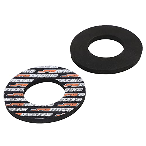 AnXin Dirt Bike Triangle Stand Motorcycle Stand Kickstand with Grip Donuts Universal for 80-500cc Dirtbike Supermoto Motocross Enduro - Black - size: triangle stand + grip donuts
