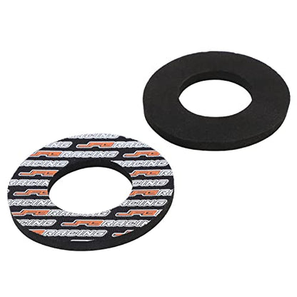 AnXin Dirt Bike Triangle Stand Motorcycle Stand Kickstand with Grip Donuts Universal for 80-500cc Dirtbike Supermoto Motocross Enduro - Black - size: triangle stand + grip donuts