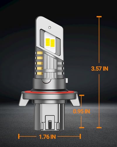 SEALIGHT H13 Bulb, H13 9008 Fog Lights Bulb 40000LM Super Bright,9008 Head Light Bulbs Fanless In Line Car Fog Bulb Plug and Play, Pack of 2 - size: H13/9008