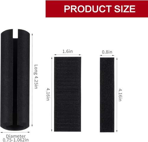 2Pcs Buffer Tube Cover, Foam Handle Grips,Motorcycle Grip Covers NBR Rubber Foam Grip Wrap Comfortable Foams Tubing Handle Grips Foam Grip Tubing Suitable for Fitness Household Lawn Bike