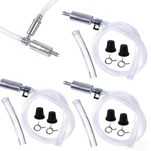 3 Sets Brake Bleeder Kit - Brake Fluid Bleeder Kit, Brake Bleeder Hose One Way Check Valve Tube Bleeding Tools, Universal Break Bleeder Kit Car Accessories for Motorbike Clutch Car Bike