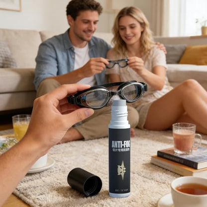 Fog Goggle Spray Cleaner, 10ml Lens Defogger, for Ski Goggles Glasses Helmets for Clear Visibility Optical Care Product for Mirrors Windshields Snorkeling Skiing Motorcycle Visor