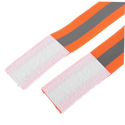 Mipcase 4pcs Adjustable Elastic Arm and Leg Straps for Night Riding Safety Weather Resistant Gear for Mountain Biking and Outdoor Sports