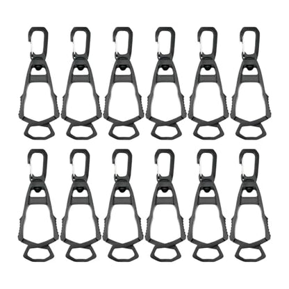 Almencla 12 Pieces Outdoor Glove Clips Prevent Loss for Belt And Pants Clamp Grabber