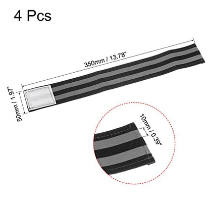 MECCANIXITY Reflective Bands for Arm - color: Black, size: 14x2 Inch