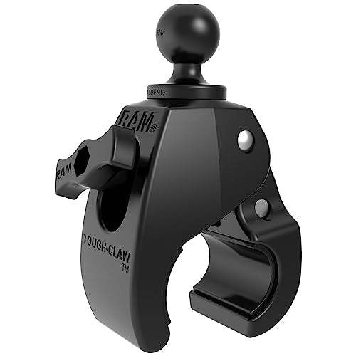 RAM MOUNTS Tough-Claw Clamp Base with B Size 1" Ball, Rail and Handlebar Mount Base for Phone, Tablet & Device Holders RAP-B-404U - style: Medium Clamp