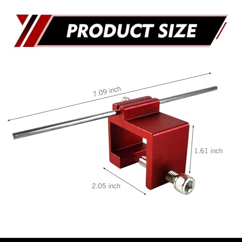 Motorcycle Chain Straightener, Rust-proof Metal Chain Adjustment Tool, Bike Chains Fast and Accurate Alignment Tool, for Motorcycles, Scooters, ATVs, Mopeds (Red)