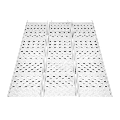 77" Aluminum Loading Ramps for Pickup Trucks, Heavy Duty Folding Loading Ramps Foldable Loading Ramps for Pickup Trucks 1500lb Capacity for ATV UTV Motorcycle Lawn Mower & Dirt Bike