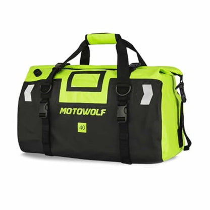 Motorcycle Tail Bag for Honda Monkey 125 2018-2025 Waterproof Duffle Luggage All Weather Back Seat Saddle Bag Expandable Capacity Rear Rack Trunk Storage Bag,Light Green - color: Light Green