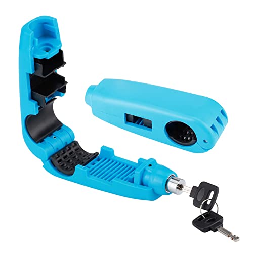 ZJchao Throttle Lock, ATV Locks Theft Handlebar Safety Lock Brake Throttle Grip Theft Brake Universal for Scooter ATV (Blue) - color: Blue