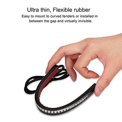 Riloer Flexible 48 LED Motorcycle Light Bar Strip Flexible Motorcycle Brake Lights Turn Signal LED Motor Light Tail Stop Strip Light