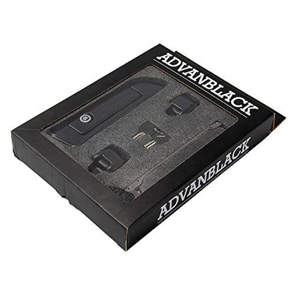 Moto Onfire Tour Trunk Pack Latch, Glossy Black, Hinges & Latch Kit for 2014+ Harley Razor/Chopped/King Luggage Pack Travel Trunk - color: Black $119