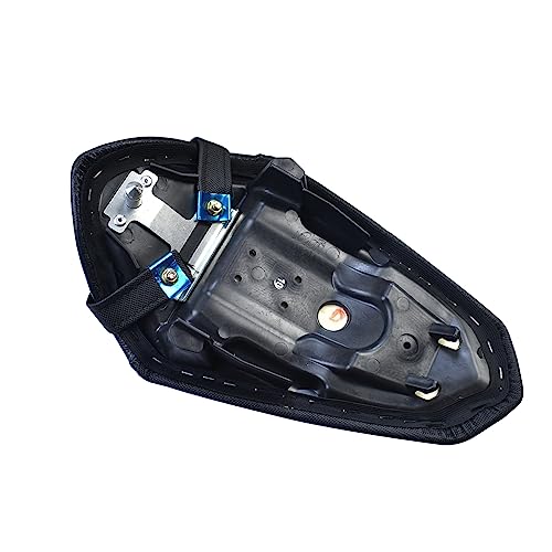 ShinKanSen Motorcycle Soft PU Leather Rear Pillion Seat Pad Set Seat Rear Passenger Seat Covers Replacement Compatible with Ka&wa&sa&ki Ninja 400 Z400 Z-400 Accessories 2018-2024 (Rear Seat-Black) - color: Rear Seat-Black