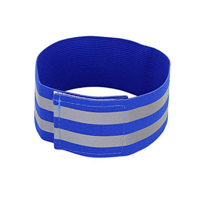 X AUTOHAUX 8pcs Reflective Bands for Arm High Visibility Night Cycling Riding Reflector Tape Straps Bracelet - color: Blue