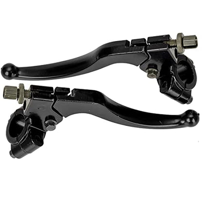 FVRITO 7/8" 22mm Universal Clutch Brake Handle Levers Perch for CRF50 CRF70 CRF80 CRF100 CRF150 XR50 XR80 XR100 ATC 200m Pit Dirt Bike Motor Motocross Motorcycle Baja Mini Bike MB200 Left and Right - color: Black