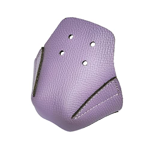 100% Real Cowhide | Toe Cap Guard Protectors | Roller Skate Derby Speed 1 Pair(Purple) - color: Purple