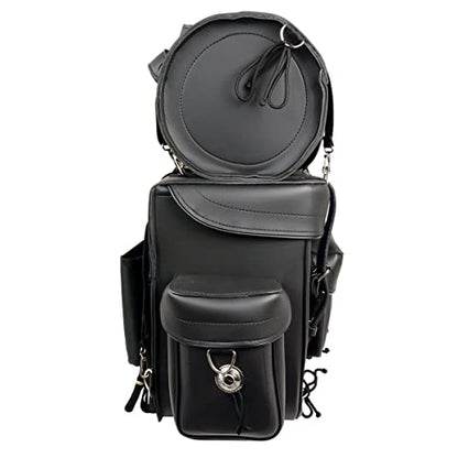 Milwaukee Performance SH539 Black Large 2 Piece PVC Touring Sissy Bar Bag