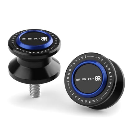 Motorcycle Swingarm Spools Slider Compatible With S.uzuki GSX-8R 2024 2025 | Swing Arm Stand Screws Bobbins GSX8R GSX 8R Accessories (blue) - color: blue