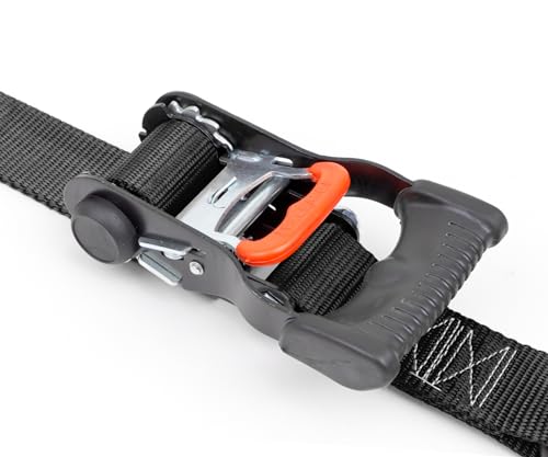PowerTye Mfg Endless Ratchets - 1.5 inch x 7 Foot Ergonomic (no Hooks) - 800 lb. Working Load Limit - Black 2-Pack - color: Black, size: 1.5in x 7ft
