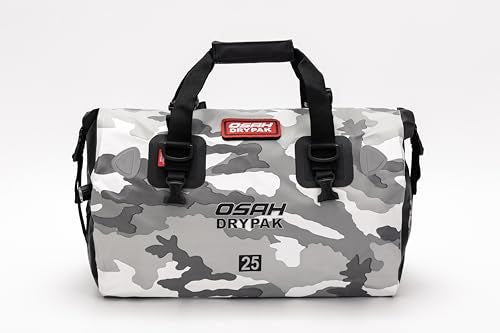 Waterproof Duffel& Luggage Bag - Motorcycle Dry Bag Tail Saddle Bags with Roll Top Closure,Large Storage Space,for Camping, Kayaking, Fishing & Traveling(Sky, 25L) - color: Sky, size: 25L