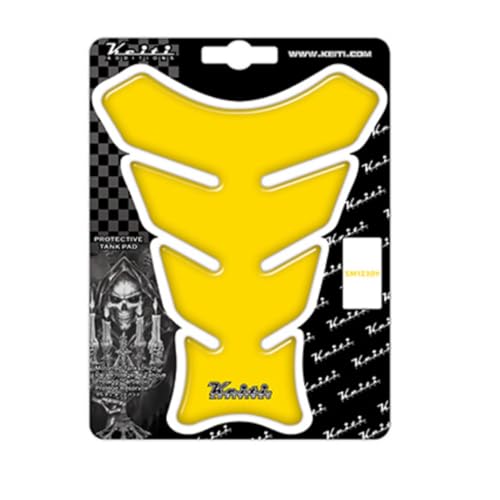 Keiti Motorcycle Tank Pad Small SM1230 (Yellow) - color: Yellow