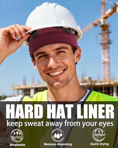 Cooling Skull Cap Helmet Liner-Lightweigh Mesh Sweat Wicking Beanie Caps for Hard Hat,Motorcycle,Cycling,Running - color: 1-wine Red
