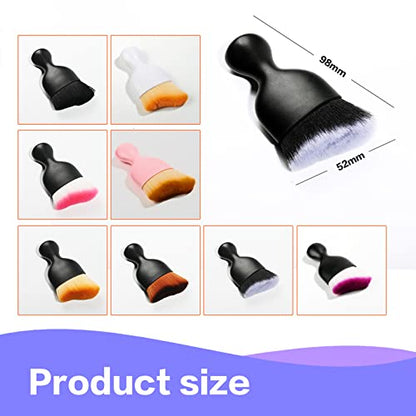 AOCISKA Car Interior Detailing Brush,Soft Bristle Cleaning Brush Car Detailing Brush Dusting Brush,Car Interior Cleaning Tool,Auto Detail Brush Car Dash Duster Brush (Pink with Cap) - color: Pink With Cap