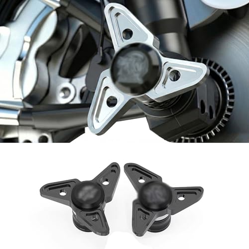 MOEXEXEX for CB750 Hornet 2026 2025 2024 2023 New Motorcycle Accessories Front Fork Crash Protectors Frame Sliders Handlebar End Crash Protectors (Black) - color: Black