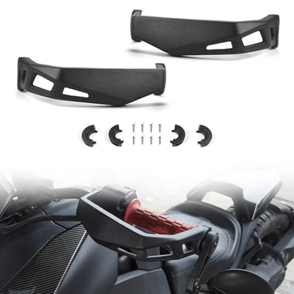 Handguards for Can Am Ryker, 2PCS Aluminum Hand Guard Handlebars Protectors Kits for Can Am Ryker 900, 600, Sport & Rally Edition All Models 2019-2024 Accessories (Replaces #219400998),Black