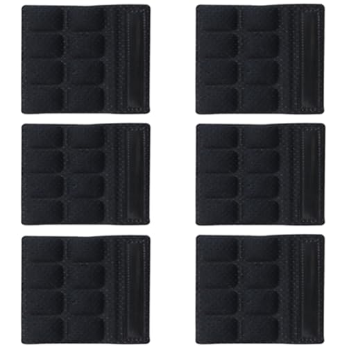 6PCS Chin Pads Foam Pad Set Strap Padding Replacements Universal Cushion Mats for Cycling Bike Bicycle Motorcycle Road Racing Riding Helmet - color: Black 6PCS