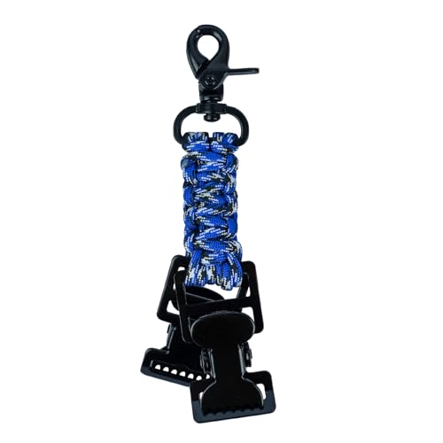 KUNN Double End Tactical Glove Clips Work Glove Holders Hardhat Holder for Heavy Duty Belt,Outdoor Backpack - color: Blue