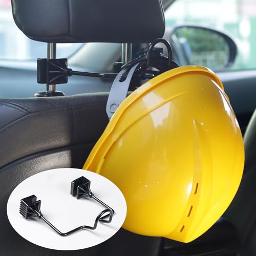 GEEDAR Hard Hat Holder for Truck Seat, Caps Hanger for Truck Accessories, Car Back Seat Headrest Hooks for Men and Women - size: for Hard Hat / Coat
