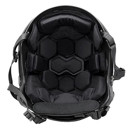 Tactical Helmet Pads - Universal Replacement Internal Memory Foam Pad Inserts for ACH, MICH, EXF Helmets - color: 4th-Balck