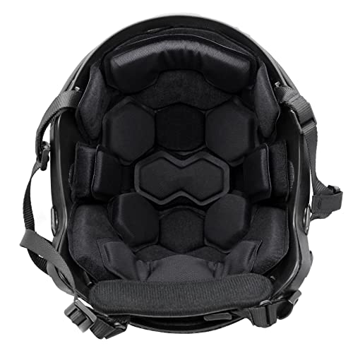 Tactical Helmet Pads - Universal Replacement Internal Memory Foam Pad Inserts for ACH, MICH, EXF Helmets - color: 4th-Balck