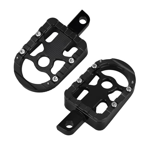 Motorcycle Front Rear Floorboard Footboard Fit For Harley Touring Road King Road Glide Street Glide Electra Glide Ultra Limited 1984-2025 (Black Passenger Floorboards) - color: Black Passenger Floorboards