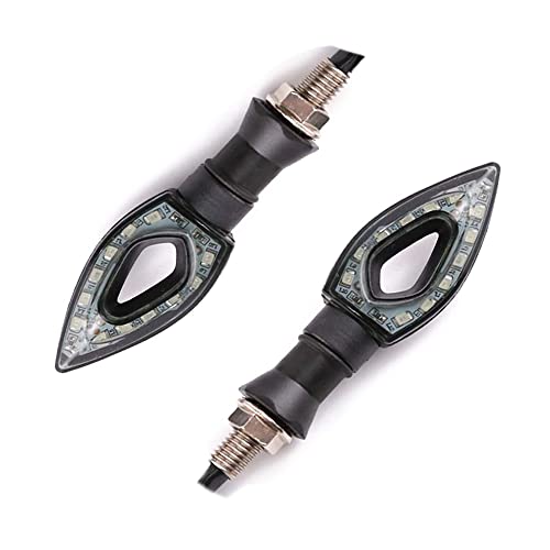 Motorcycle Turn Signals Lights 12V Universal Motorbike Turn Signal Indicator Blinker Amber Light Lamp for Yamaha Honda Suzuki Kawasaki,Blue - color: Blue