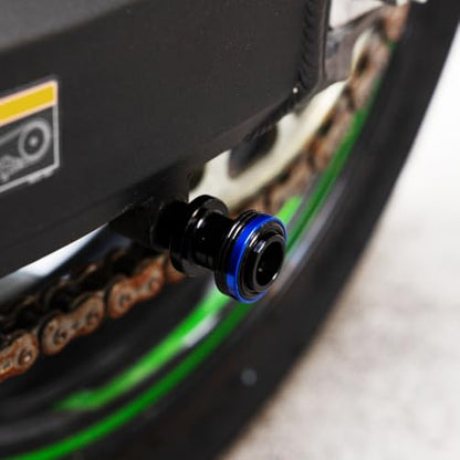 M8 Swingarm Spools Sliders, CNC Billet Aluminum Universal Paddock Rear Stand Screws Bobbins, Fits for CBR600RR CBR1000RR, GSXR600/750/1000, ZX6R ZX10R Z650 Z900, SV650,S1000RR– 2 PCS (Blue) - color: Blue