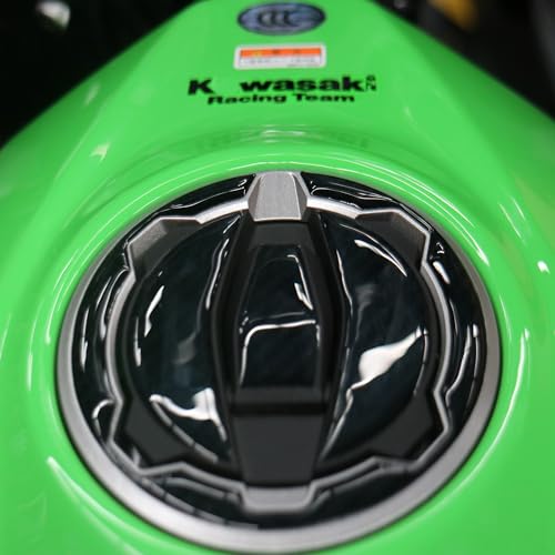 NIGHT CAT Compatible Ninja 400 Ninja 500 Motorcycle Fuel Tank Pad Kit Side Fuel Knee Guard Sticker Fuel Tank Protector（Gas Tank Cap) - color: Gas Tank Cap